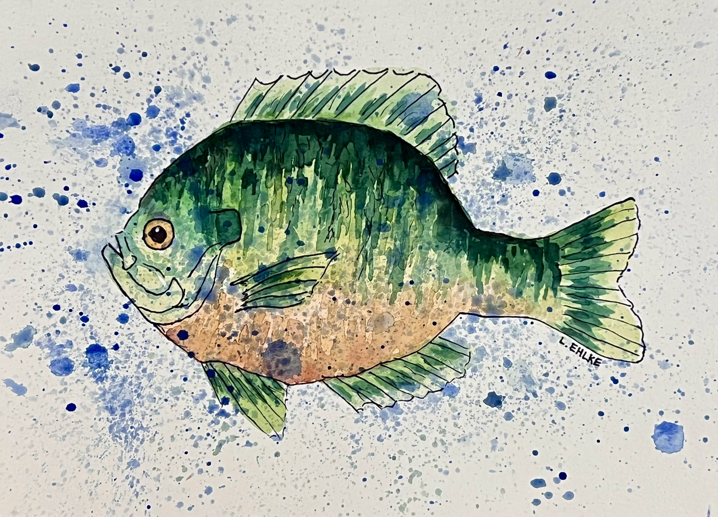 Sunfish - Watercolor Print