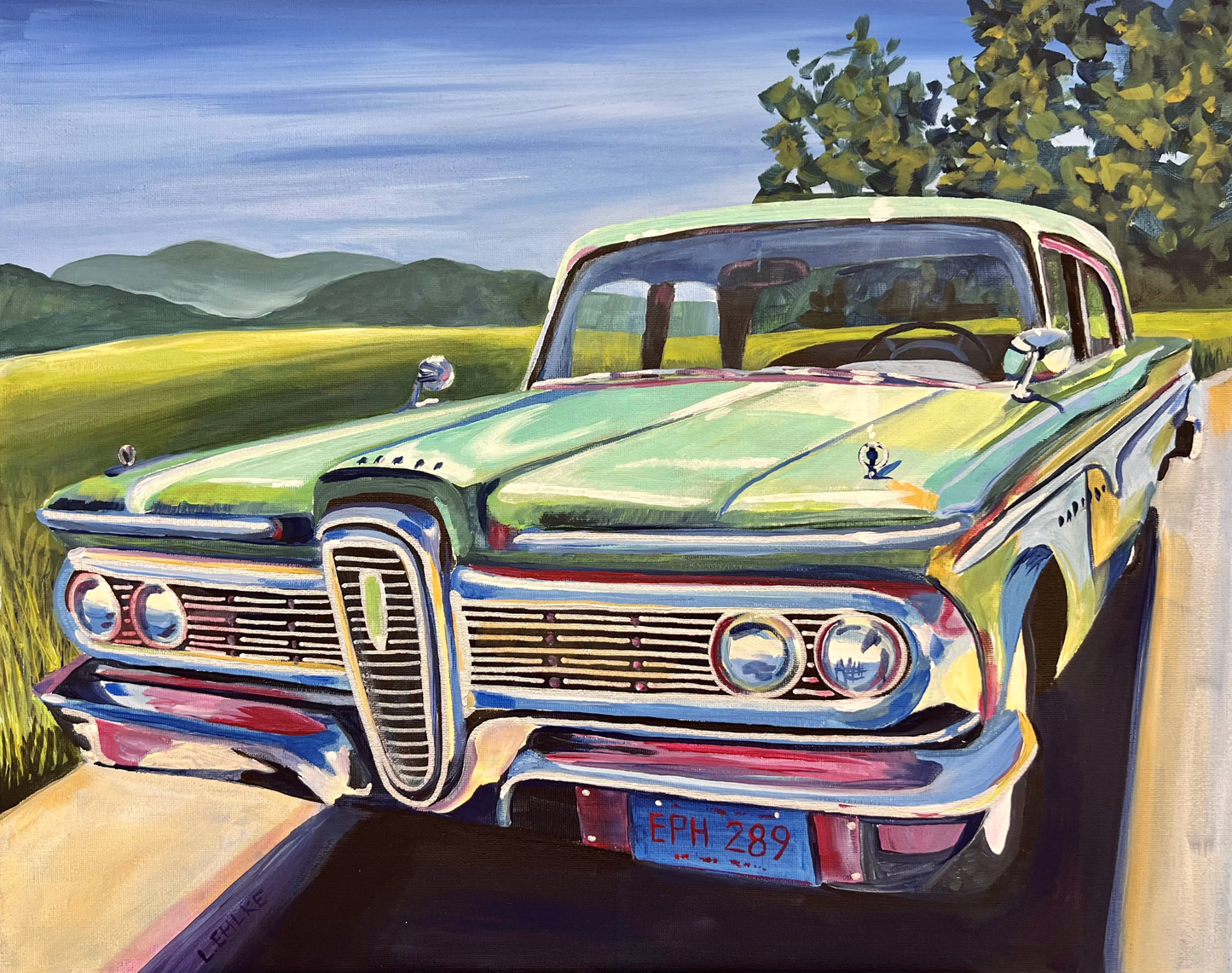 Old Car - Acrylic Print