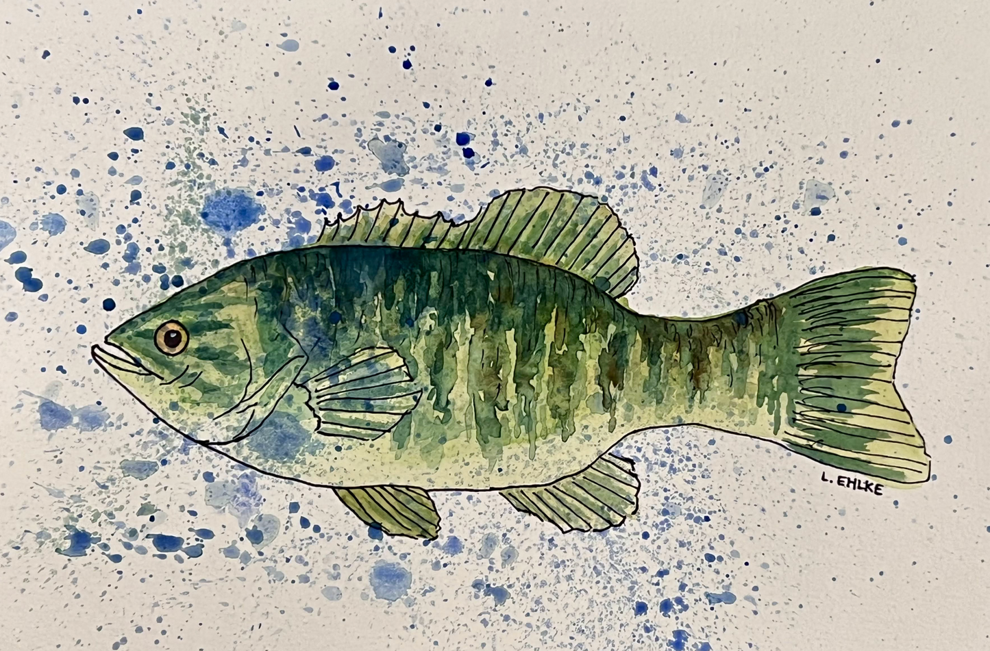 Perch - Watercolor Print
