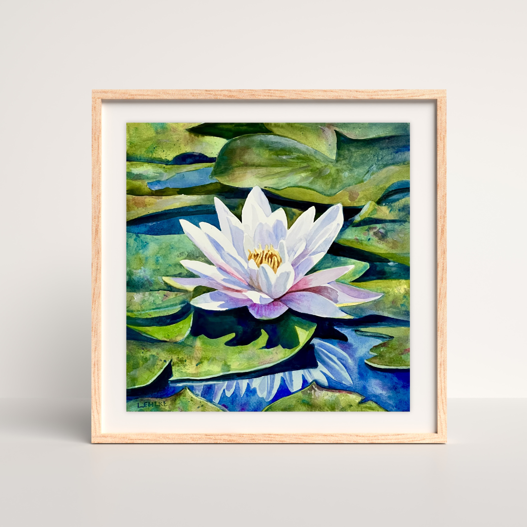 Water Lilly - Watercolor Print