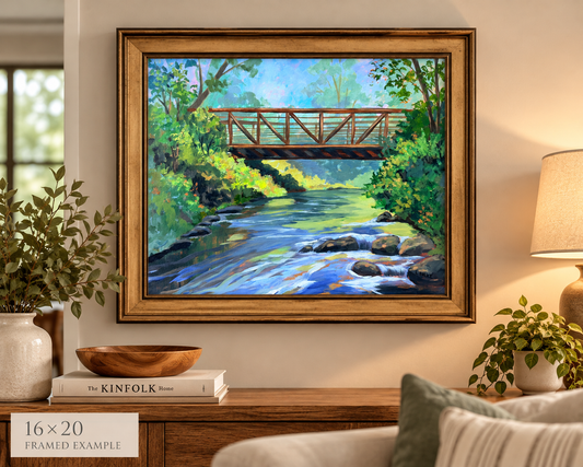 Halfway Creek Bridge - Acrylic Print