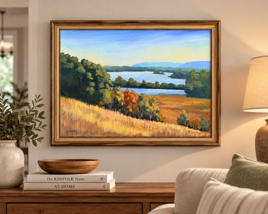 Golden Valley View - Acrylic Print